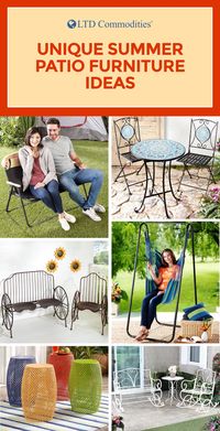 Outdoor furniture can make your space feel more stylish and comfortable. From decorative tables to comfortable seating to foldable furniture and more, here are 7 patio furniture ideas to transform your space for the spring and summer seasons.