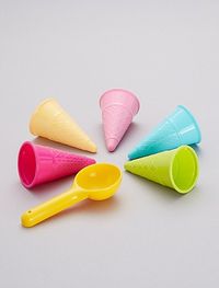 Jeu de plage cornets de glace - Kiabi