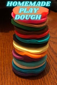 How to make playdough using just a few ingredients. This simple playdough recipe is a great activity for kids to make with their parents.