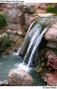Fifth Water Waterfalls and Hot Springs, East of Spanish Fork, 4.6 miles- great for kids (but longer)