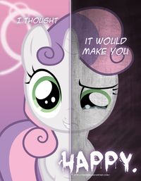 This is just going to make me cry :( this reminds me when she makes AJ her sister. Now I'm thinking "rarity WHAT were you thinking"