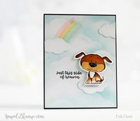 Best Friend rainbow bridge pet sympathy cards and stamp sets*NEW A Girl's Best Friend