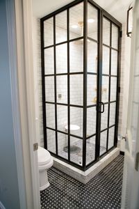 I love this industrial style shower for the master bathroom.....