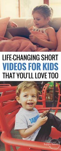 Forget Peppa Pig! These are the BEST short YouTube videos for kids because they share a meaningful life lesson without being annoyingly preachy. Bookmark this list of kid videos and save it for the next time your kid begs for a video! #videosforkids #kidsvideos #youtubevideo