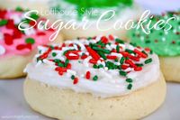 Lofthouse Sugar Cookies. OMG! These are seriously delicious! And they're easy! @Kathy Chan Chan Chan Nielsen I found a new christmas cookie!!