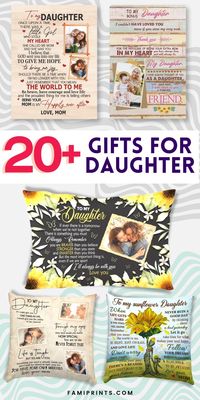 A thoughtful gift is the best way to show your daughter just how much you care. Whether it's her birthday or graduation - we have a wide selection of personalized gifts that are perfect for every occasion. From blankets to canvases, our personalization options allow you to make each item as special as she deserves! We also offer free shipping on all orders over $99 within the US so check out this great deal today! #personalizedgiftsfordaughter #tomydaughterblanket #daughterandfathercanvas