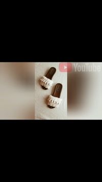 macrame_story on Instagram: Makrome terlik yapımı youtube kanalımda link profilde 👣