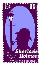 Interesting US postage stamp that features Sherlock Holmes!