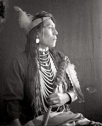 White Swan, of the Crow people, early 1900s.