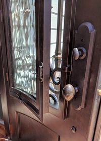Did you know that most of our wrought iron doors have functioning windows? Perfect for letting in the crisp fall breeze. dream home. front doors. iron doors. luxury home. home builder. home remodel. curb appeal. entryway. design.