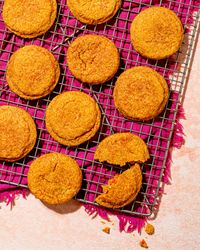 Snickerdoodles with a haldi doodh twist, these cookies are flavored with Diaspora Co.'s House Haldi Doodh Masala and Peni Miris Cinnamon.