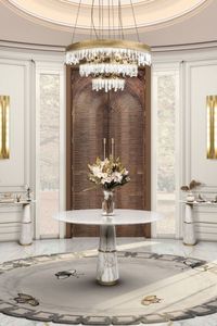 Entryways should always showcase what your home has to offer, as an entryway is always the initial showcase of your interior design skills, and as such, it should be honoring the ideals that you hold. This beautiful entryway shows us that luxury and high-end ambiances are of the utmost importance to the bearer of the home.