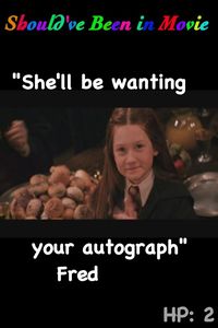 Harry Potter and the Chamber of Secrets Should've Been in Movie Ginny crush Harry Fred funny