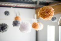 Among the leading 2018 wedding trends will be the Pantone Spring 2018 Colour: Meadowlark. This industrial inspired wedding shows how the soft tones contrast strikingly with the geometric lines.