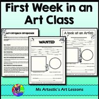 Back to School Art Lessons - First Week Of Art Class
