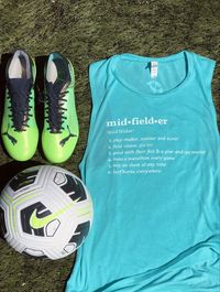 Training gear for female athletes soccer players