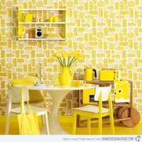 Retro Yellow Dining Room