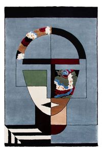 The MIRA RUG is a stunning piece with blue hues and an iconic design inspired by Cubism, a form of art that will set your interior apart.