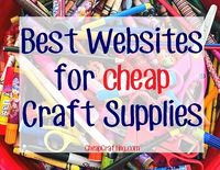 5 Best Websites for Cheap Craft Supplies