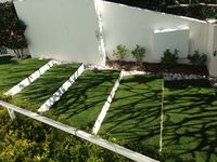 Artificial grass on steps