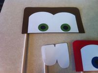 Disney Cars Lightening McQueen Mater Photo Props. $12.00, via Etsy.