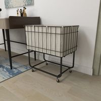 Grayson Lane Multi Colored Contemporary Metal Storage Cart 26 x 24 in the Laundry Hampers & Baskets department at Lowes.com