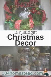 Christmas decorating and crafting. Two of my favorite things. You'll love these budget-friendly ideas for decorating for the holiday season.