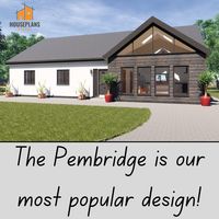 Three bedroom contemporary bungalow design ‘The Pembridge’ combines modern open-plan living with a well-thought-out layout and generous entertaining space. 📣MAKE IT YOURS! Don’t forget we can amend any design to suit your requirements. 🤨Need help? Call 01432 806409 or email designs@houseplansdirect.co.uk.
