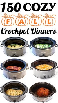 Crockpot Dinners Easy Fall Recipes Families will LOVE! HUGE list of cozy crock pot dinner ideas! Go grab a new recipe to try this week!