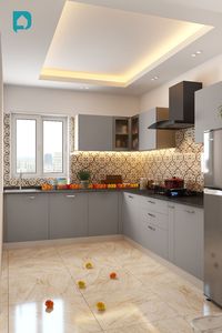 6 Grey kitchen design ideas that will add an edge to your interiors and elevate the look and functionality of your kitchen by several notches. Read along to know about some uber-cool grey kitchen colour combinations along with some trendy and space-saving kitchen units for a compact, smart and functional kitchen. #GreyKitchenDesign #ModularKitchenDesign #KitchenDesignIdeas
