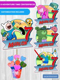 ADVENTURE TIME CENTERPIECES#birthday party #birthdayinvites #birthdayplanner #adventure time #adventuretimeparty #adventuretimebirthday #adventuretimecenterpiece