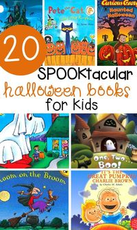 These 20 "spooktacular" Halloween books for kids are fun and engaging read alouds for the classroom or home in the month of October! #kindergarten #preschool #prek #halloween #picturebooks #childrensbooks #booksforkids #halloweenbooks