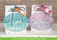 Lawn Fawn Intro: Simple Stripes: Diagonal, Simple Stripes: Landscape, Simple Stripes: Portrait and Giant Birthday Messages - Lawn Fawn