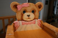 Teddy bear rocking chair hand painted by sherrylpaintz