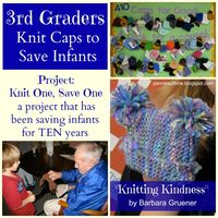 A group of 3rd graders shows how you can have a focus on kindness in school as they "Knit One, Save One" a project designed to help infants in developing countries.