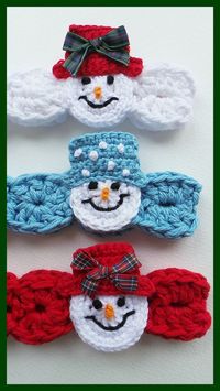 CROCHET HEADBAND PATTERN Snowman headband by KerryJayneDesigns