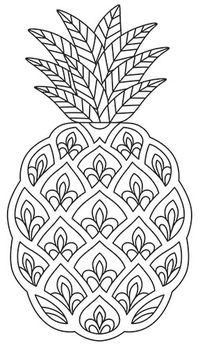 Vintage Pineapple | Urban Threads: Unique and Awesome Embroidery Designs