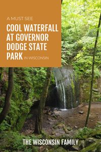 Check out this cool little waterfall in Dodgeville, Wisconsin at Governor Dodge State Park. This is found on the Stephens' Falls Trail and a great spot to check out if you are headed that way!