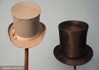 Augusta Auctions, March 2010 NYC, Lot 233: Two Gents' Top Hats, 1840-1860