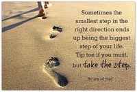 sometimes the smallest step in the right direction - Google Search