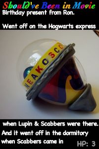 Harry Potter and the Prisoner of Azkaban Should've Been in Movie Ron Birthday presnt Harry Sneakoscope Scabbers Lupin