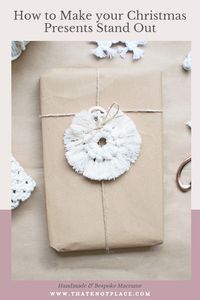 The Sustainable and Eco Friendly Way. Keep it simple yet special this Christmas with Christmas gift wrapping ideas made easy and natural | That Knot Place.
