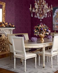 Doucette Dining Table & Melissa Dining Chair at Horchow.