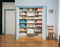 Put a closet in every room and make sure to build a LARGE linen closet!