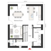 Raumgrundfläche: 66,00 m2