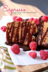 Espresso Angel Food Cake French Toast