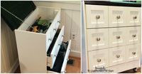 I needed some kind of tool storage and I want it to be pretty. I bought the Rast dresser and knew we could turn it into a stylish tool storage box.