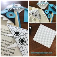 A few simple folds result in these super cute origami bookmarks with tons of possibilities!