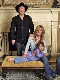 I love this picture Clint And Lisa and Lily Black