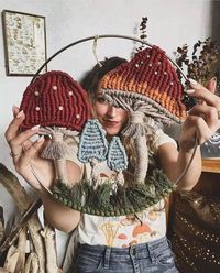 @wildwhimsyshop is undoubtedly the biggest mushroom fan… but don't take my word for it! Check out her amazing work, poster, and shirt! Mushroom queen?! Most certainly! 😉✨#macrame #weaving #art #artist #decor #homedecor #fabric #natural #boho #bohodecor